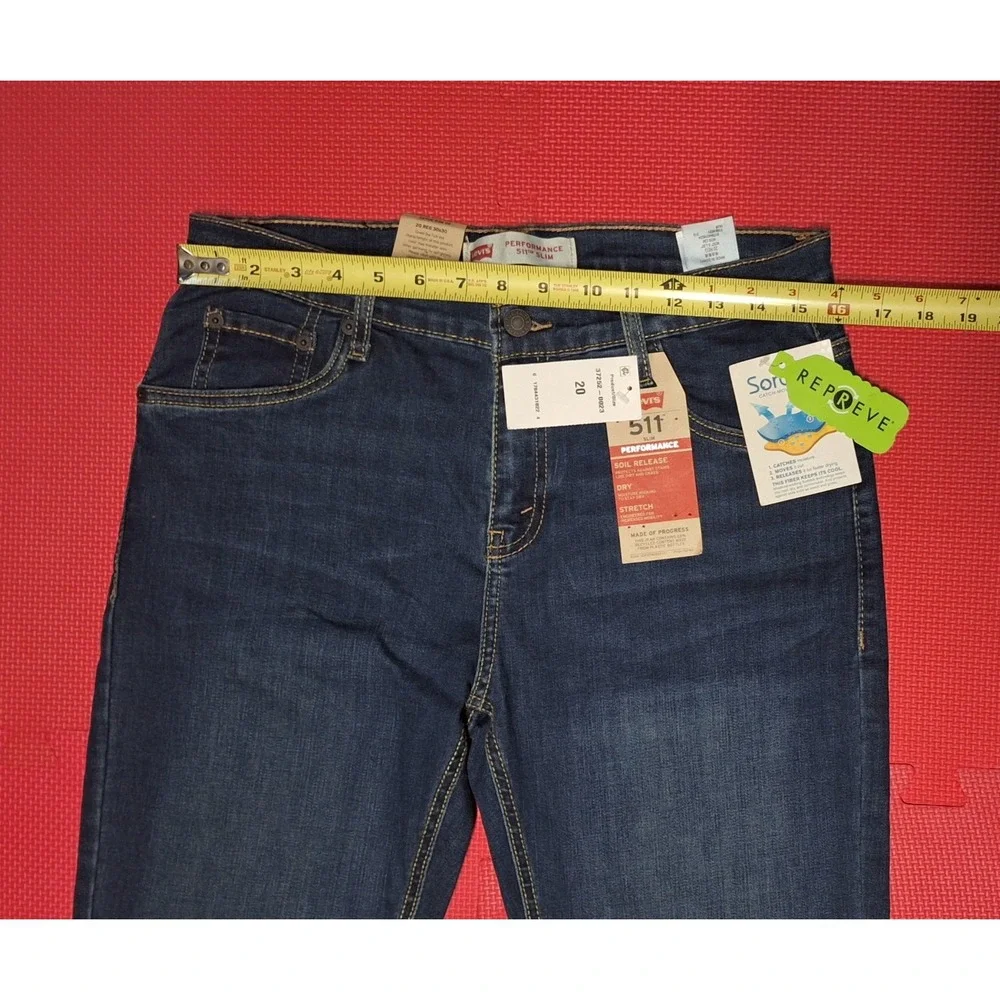 Levi's Performance 511 Slim Denim Dark Blue Jeans Stretch Sz 30x30 20 Reg Men's